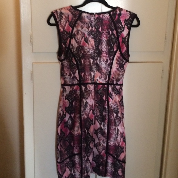 Jennifer Lopez pink/black Snake Print Dress - Picture 3 of 3