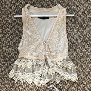 Zara vintage vibe vest