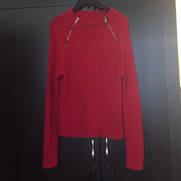 Red sweater lady.