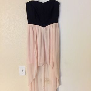 High Low Strapless Dress