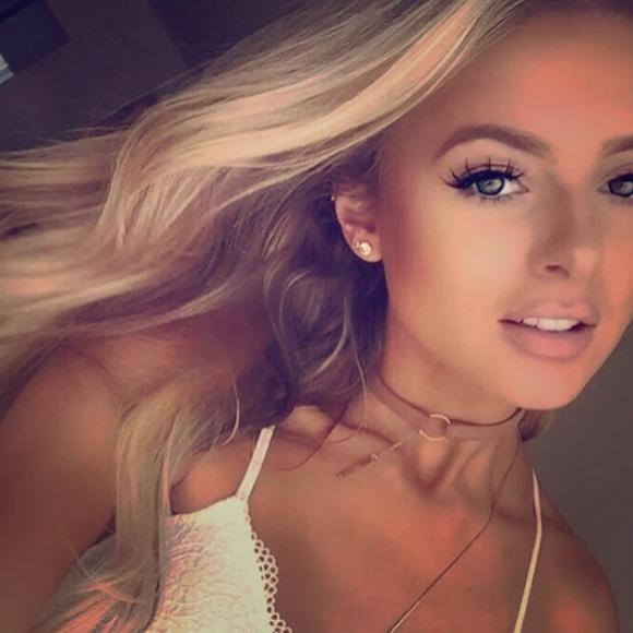 ✨Dangling Bar Chestnut Ring Choker