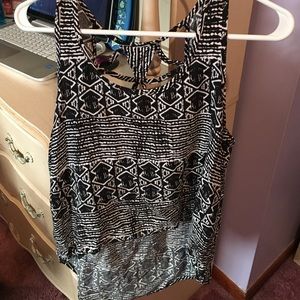 Black and White designed tank top