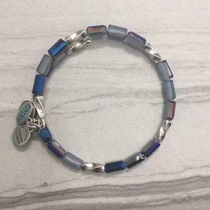 Alex & Ani blue beaded bangle