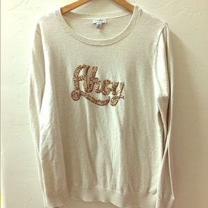 Ahoy glitter detail sweater