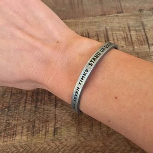 Fall seven times, stand up eight bracelet