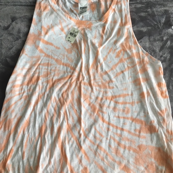 Victoria secret tye dye tank top vs pink