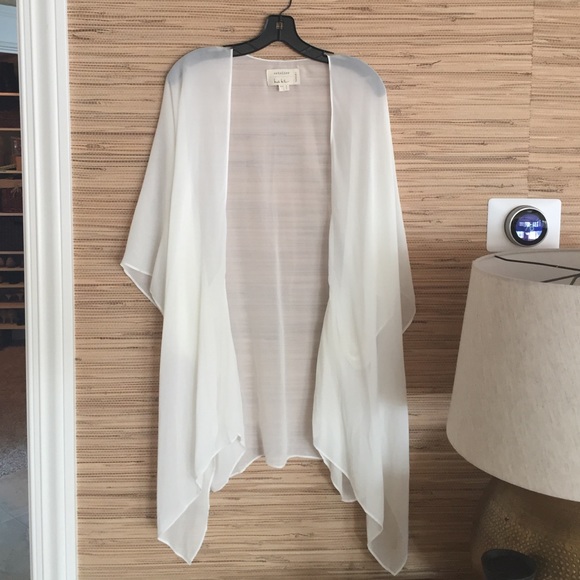 Antelier Nicole Miller off white sheer Kimono