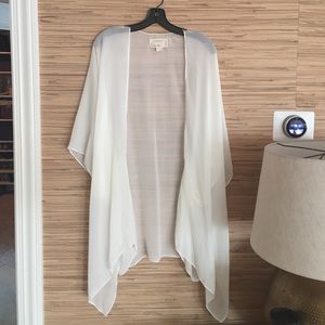 Antelier Nicole Miller off white sheer Kimono