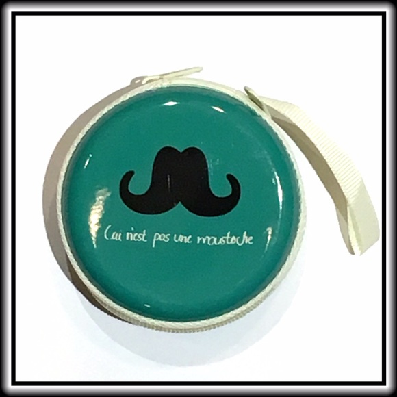 ROUND COIN PURSE MUSTACHE - Picture 3 of 4