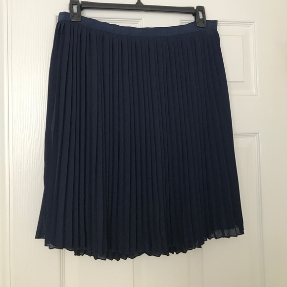 J. Crew accordion pleated skirt - Navy
