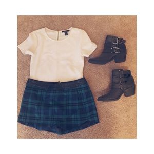 Plaid Skort