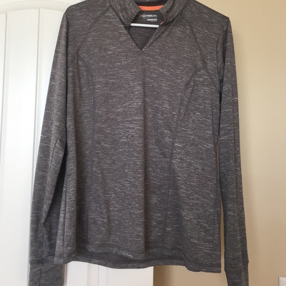 long sleeve work out top with DRI material soft