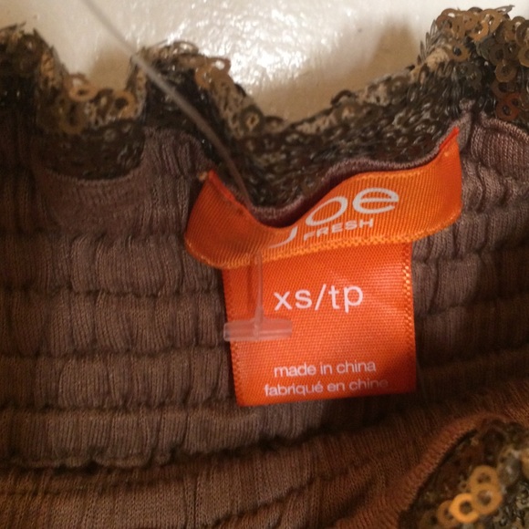 JOE fresh Bronze Sequin Mini Cocktail Skirt - Picture 2 of 2