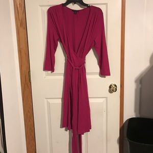 Banana Republic Gemma wrap dress, raspberry size L