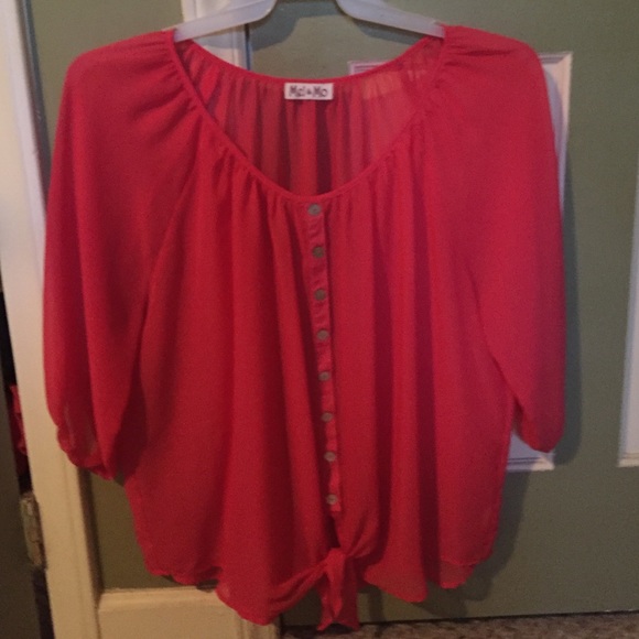 red blouse