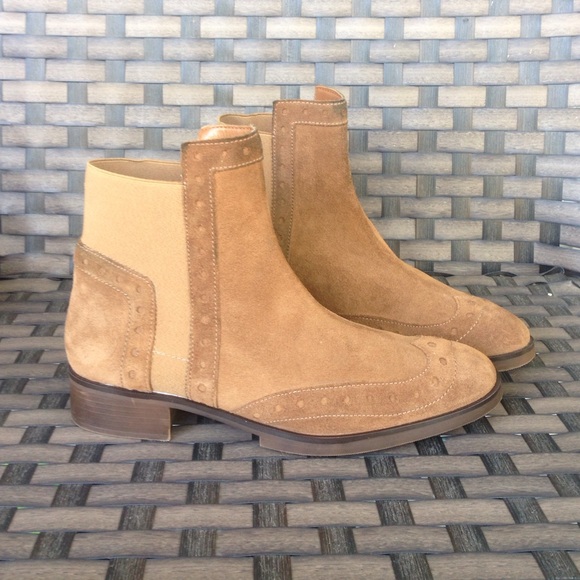 Zara Shoes - Tan suede Zara basic boots