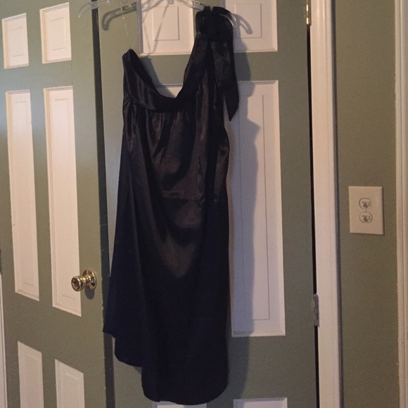 black silk dress