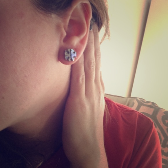 Tory Burch sterling silver studs