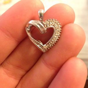 Silver heart pendant