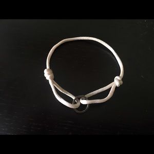 Auth Cartier silk love bracelet 18k white gold
