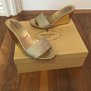 100% authentic Prada Wedge