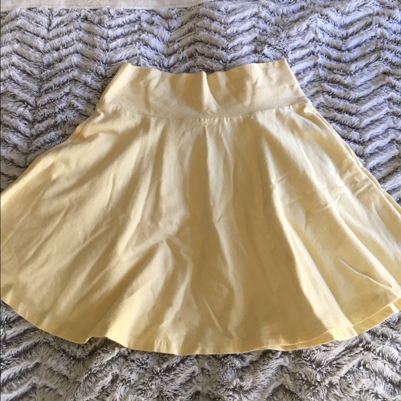 Yellow cotton skirt