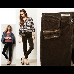 AG Stevie Ankle Moto Cord 26 Moss