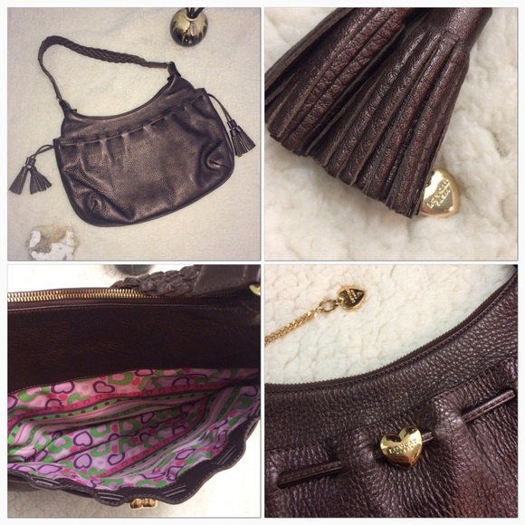 Lovecat Paris Metallic Brown Hobo HP🎉 2/5/17 - Picture 4 of 4