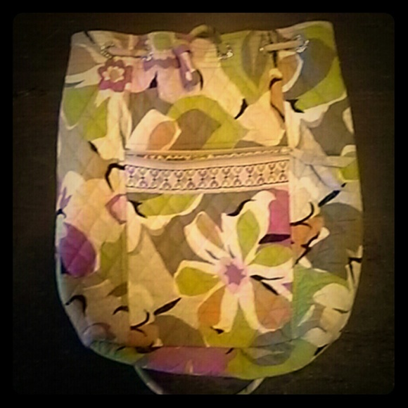RETIRED PATTERN-- Vera Bradley drawstring backpack
