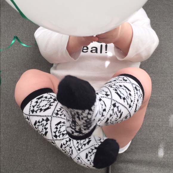 Package of 4 tall baby socks knee high socks - Picture 2 of 4