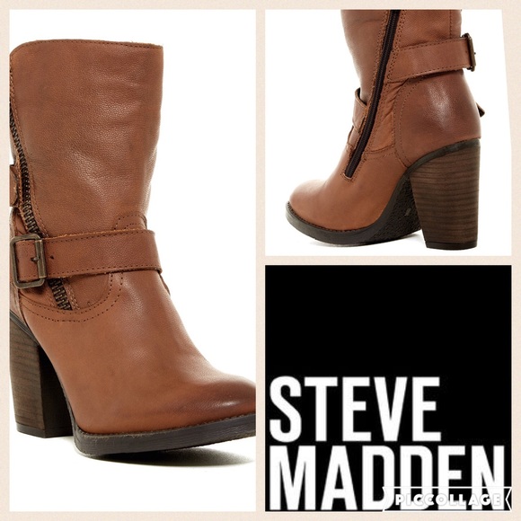 🍂Steve Madden Yara Bootie/Cognac/sz 6.5