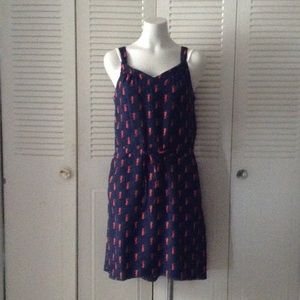 Navy and Red Merona Dress Navy and Red Merona Dress