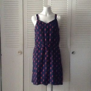 Navy and Red Merona Dress