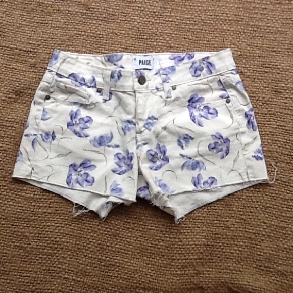 Paige Denim Floral Shorts
