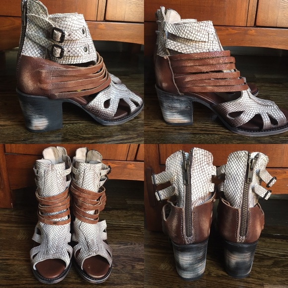 New Freebird Nest leather ankle booties boots 9 - Picture 4 of 4