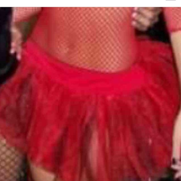 Red and Black Tutu Perfect for Halloween - Picture 1 of 1