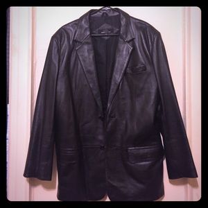 Jones New York men's leather blazer