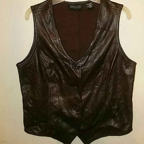 Faux leather Vest
