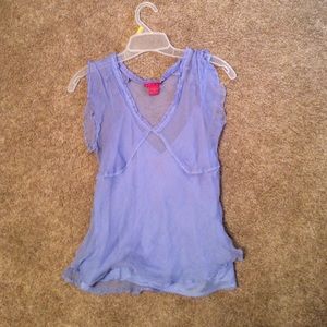 Lavender silk blouse