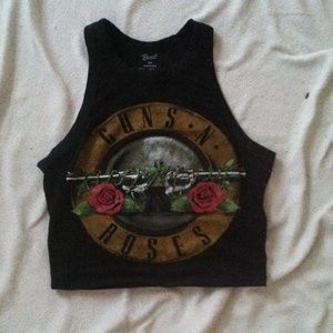 🌸 Guns-N-Roses Crop Top | S