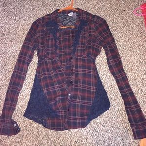 Button down long sleeved shirt