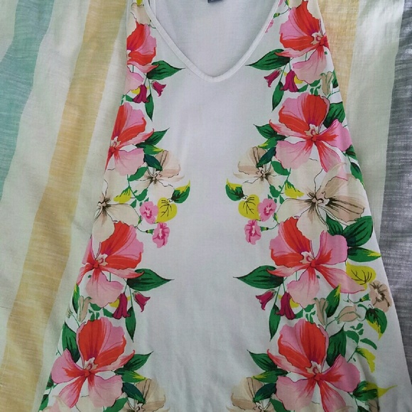 Colorful flower tank top