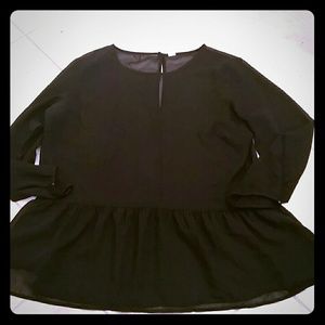 Old Navy sheer peplum top