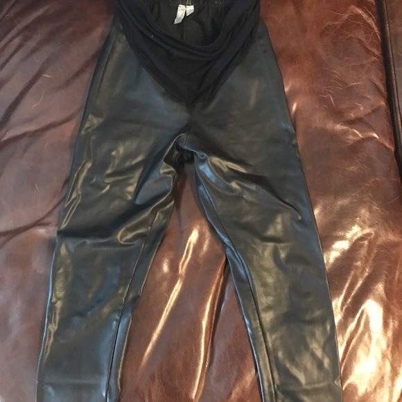 ASOS maternity faux leather legging