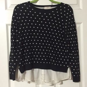 Black polka dot sweater