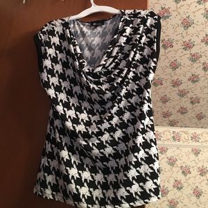 Ab studio black and white top