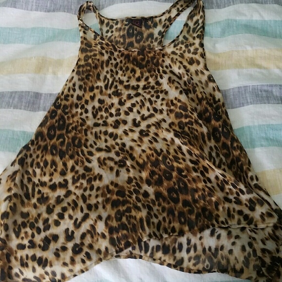 Animal print flowy top