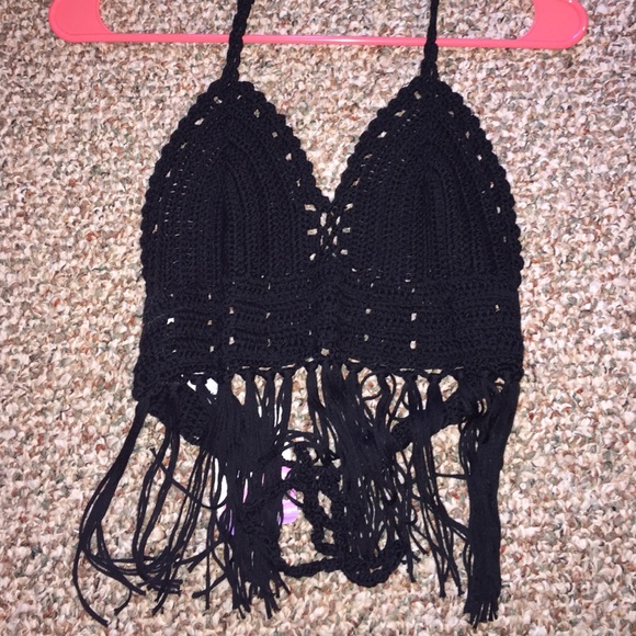 Black crop top! New with tags!
