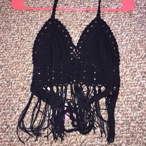 Black crop top! New with tags!