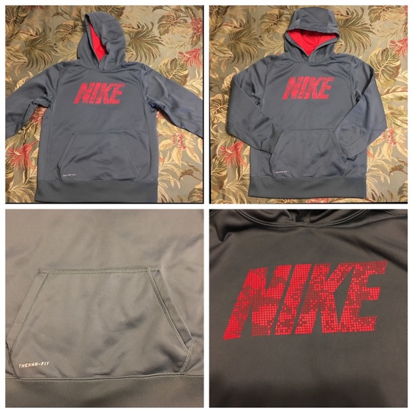 Nike Gray Hoodie. Boy's Large - Picture 2 of 4